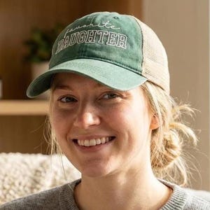 Embroidered Favorite Daughter Hat, Favorite Child Baseball Cap, Funny Daughter Gifts, Cute Trucker Hats, Gift for Child, Daughter Birthday image 1