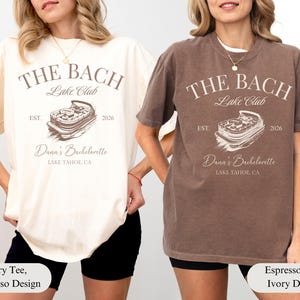 Custom Lake Bachelorette Party Shirt, Personalized Beach Bachelorette Tee, Last Trail Before the Veil, Camp Bach, Camping Bach T-shirt afbeelding 3