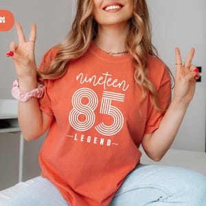 Chemise personnalisée pour 40e anniversaire, couleurs confortables, cadeau personnalisé pour 40e anniversaire, t-shirt pour 40e anniversaire, 40e chemises pour voyage de fête d&#39;anniversaire pour filles