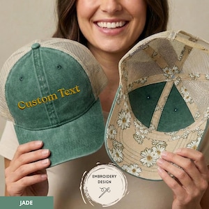 Gorras con texto personalizado bordado, gorra de béisbol personalizada con texto, gorra de camionero para mujer, nombre personalizado, regalo para papá o mamá primerizos, regalo para tía