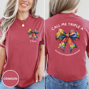 Custom Autism Awareness Shirt Comfort Colors, Personalized Name Autism Tee, Special Education Shirt, Awareness Day Shirt, Inclusion Tshirt