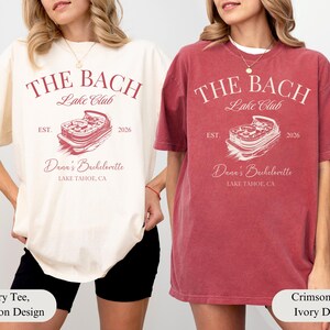 Custom Lake Bachelorette Party Shirt, Personalized Beach Bachelorette Tee, Last Trail Before the Veil, Camp Bach, Camping Bach T-shirt afbeelding 5