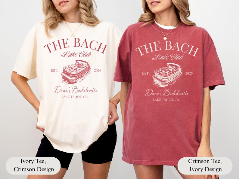 Custom Lake Bachelorette Party Shirt, Personalized Beach Bachelorette Tee, Last Trail Before the Veil, Camp Bach, Camping Bach T-shirt afbeelding 5