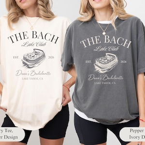 Custom Lake Bachelorette Party Shirt, Personalized Beach Bachelorette Tee, Last Trail Before the Veil, Camp Bach, Camping Bach T-shirt afbeelding 4