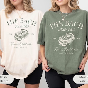 Custom Lake Bachelorette Party Shirt, Personalized Beach Bachelorette Tee, Last Trail Before the Veil, Camp Bach, Camping Bach T-shirt afbeelding 1