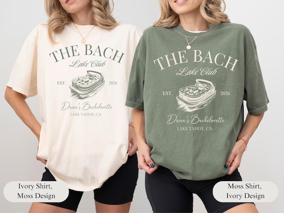 Custom Lake Bachelorette Party Shirt, Personalized Beach Bachelorette Tee, Last Trail Before the Veil, Camp Bach, Camping Bach T-shirt