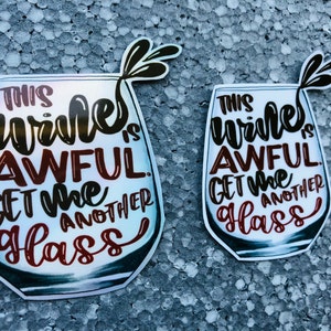 Moira Rose wijnsticker, Schitt's Creek holografische of duidelijke sticker