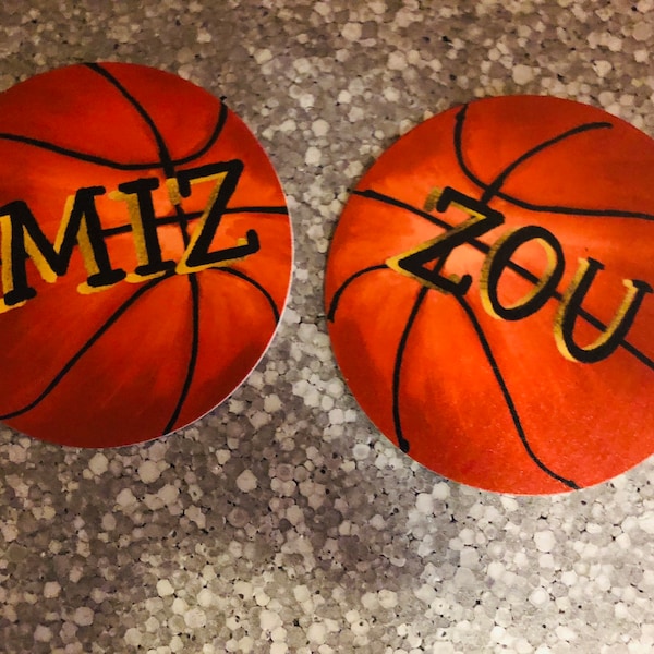 Missouri Basketball coaster for Tigers, MIZ fans