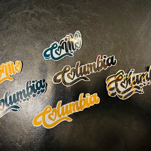 Columbia Missouri, CoMo stickers, Tigers stickers, assorted