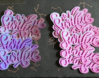 Handmade Swiftie Sticker | Holographic Glossy Vinyl Decal