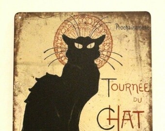Black Cat Tin Sign Etsy Black Cat Tin Sign Etsy