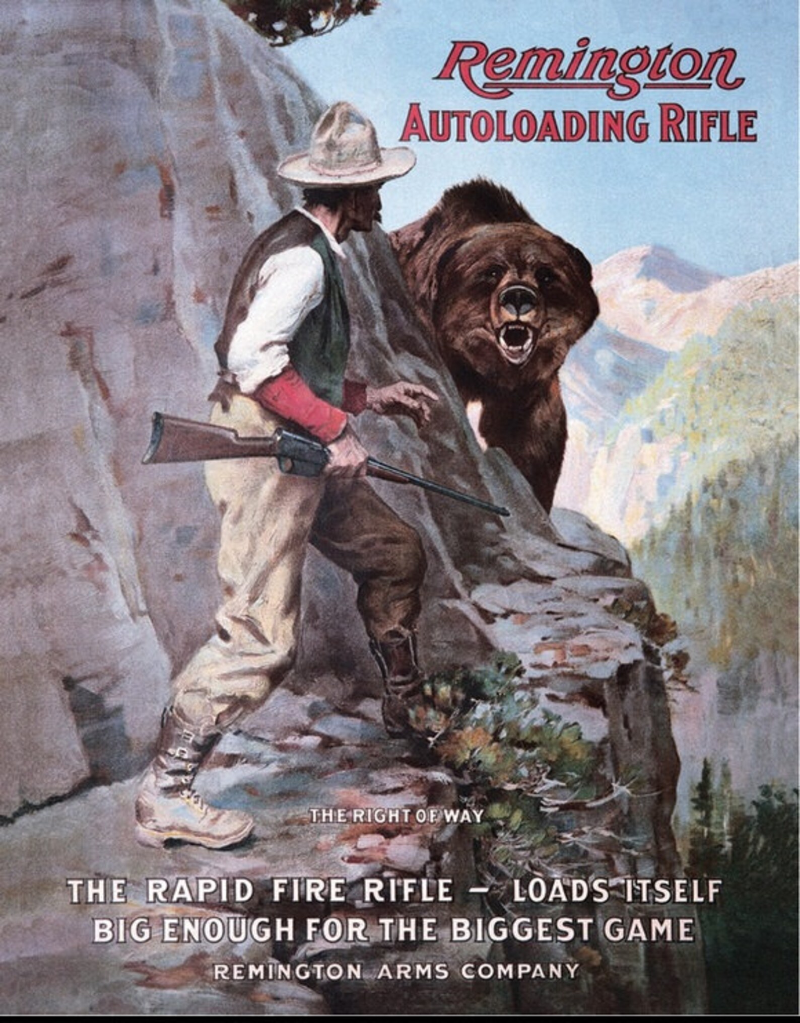 Vintage Metal Hunting Sign Classic Remington Autoloading Etsy