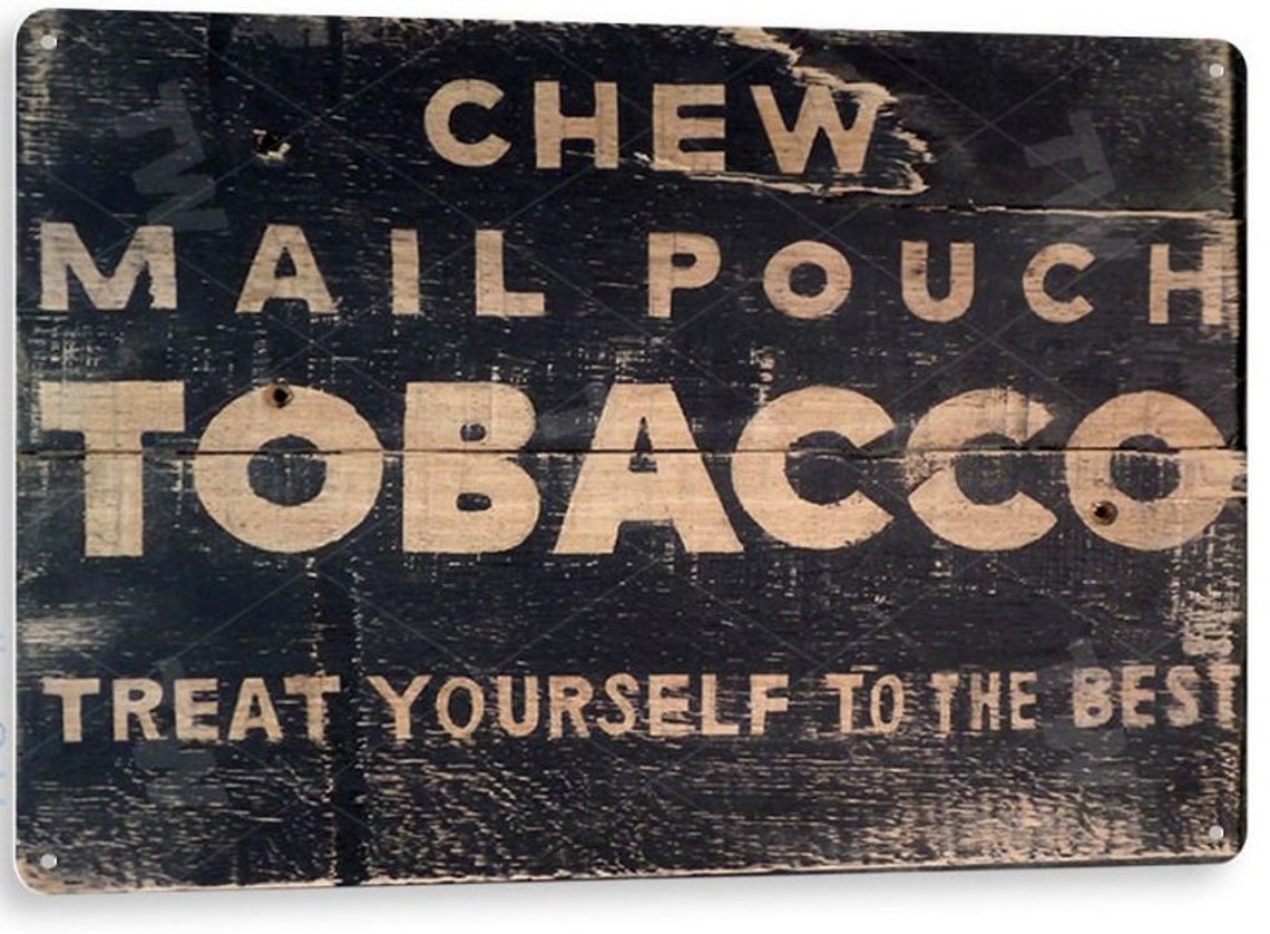 Vintage Mailpouch Tobacco Sign Vintage Style Metal Tin Poster | Etsy
