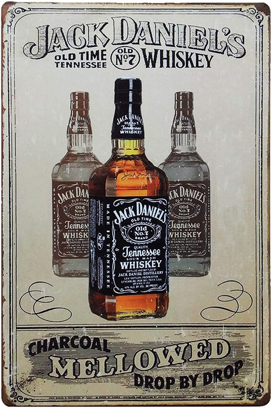 Jack Daniels Vintage Style Plaque Metal Tin Sign Poster Plate Etsy