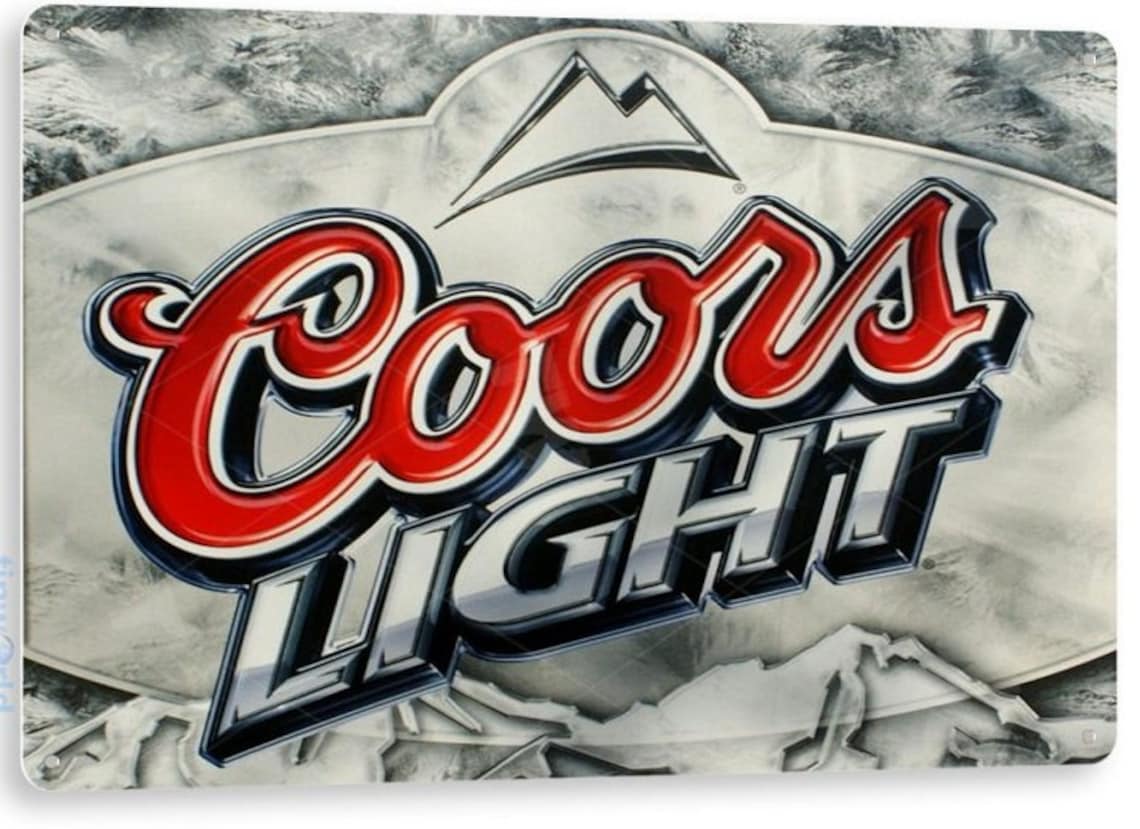 Retro Coors Light Beer Sign Tin Metal Poster Sign Bar Man Cave Etsy Retro Coors Light Beer Sign Tin Metal Poster Sign Bar Man Cave Etsy