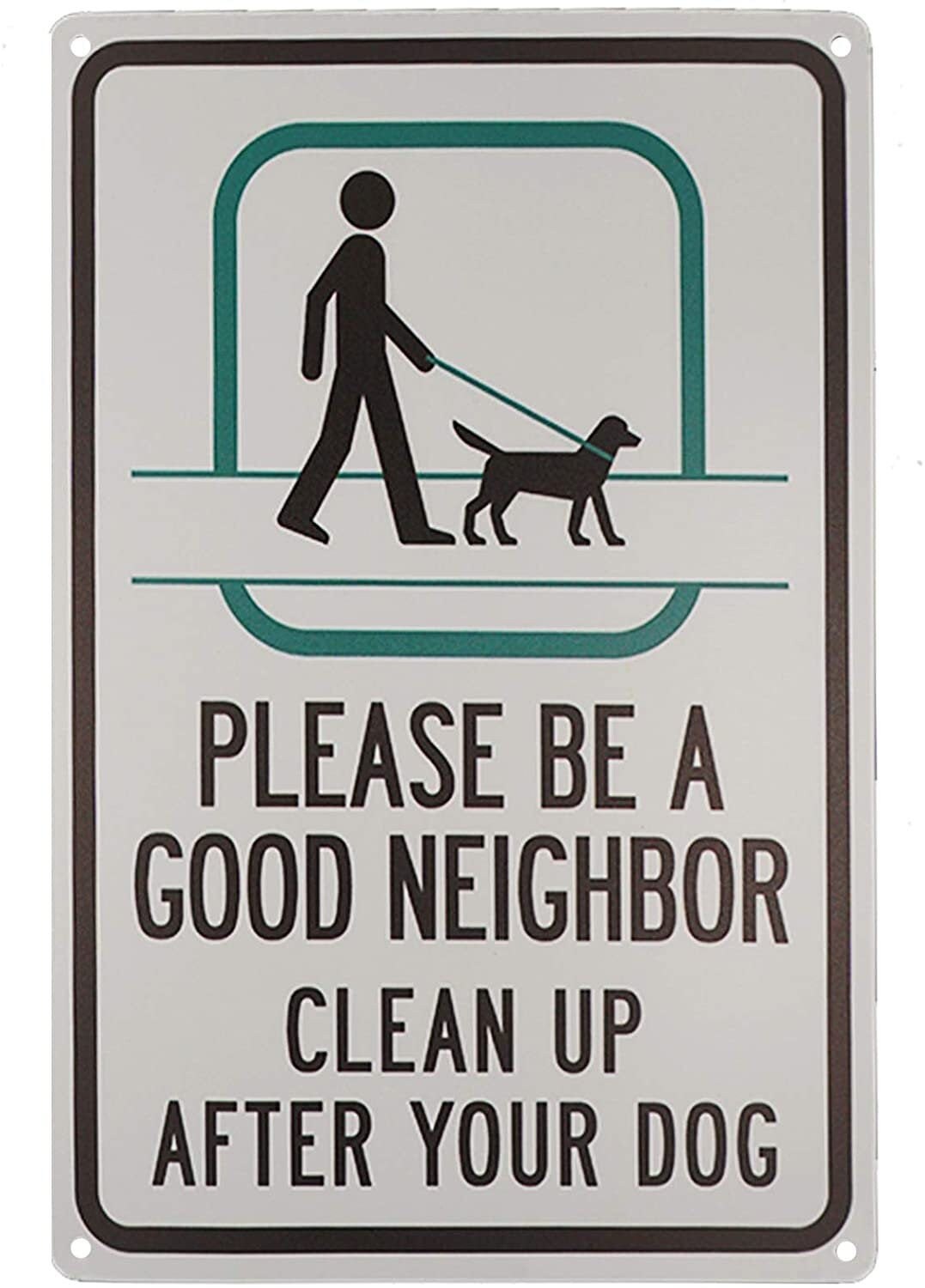 Please Be a Good Neighbor Clean up After Your Dog Sign Etsy