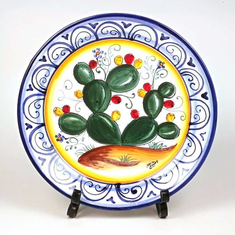 Ceramic Plate Granada Pattern Etsy