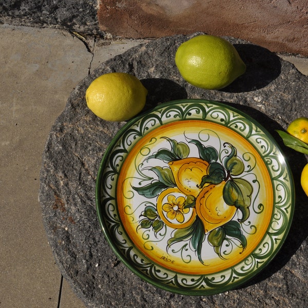 Ceramic Plate - Limone Pattern