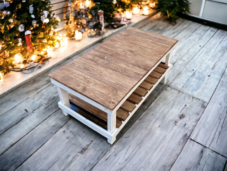 Rustic/farmhouse Coffee Table Etsy