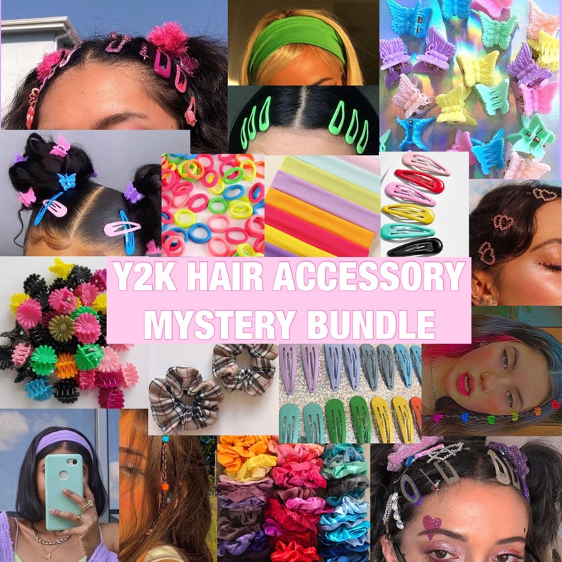 90s /Y2K Hair Accessory Mystery Bundle 10 items Etsy
