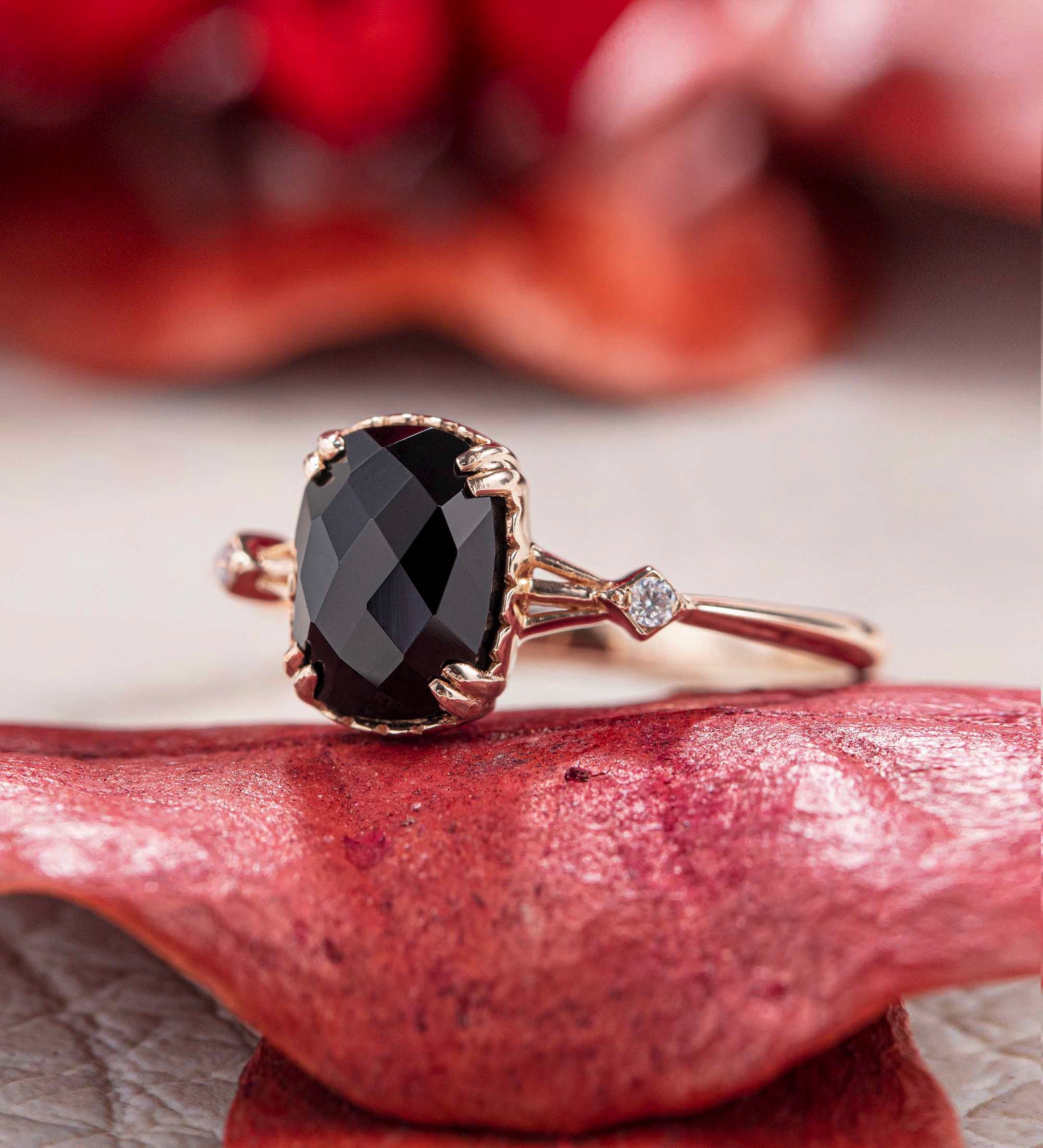 antique gold and onyx engagement ring antique gold and onyx engagement ring