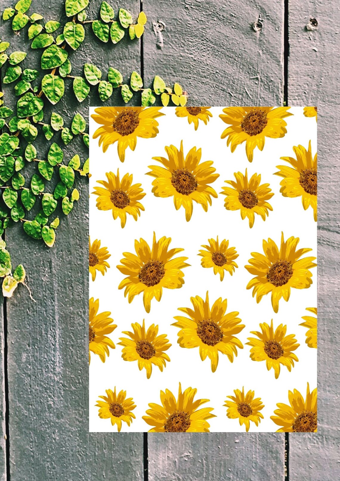 Floral design A4 scrapbook decorative Paper Etsy