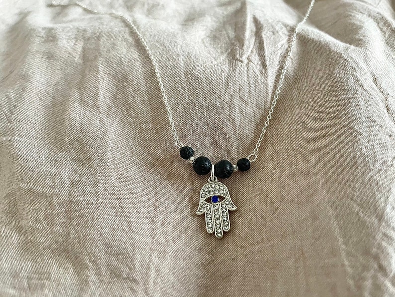 The Hasma Hand Silver Necklace