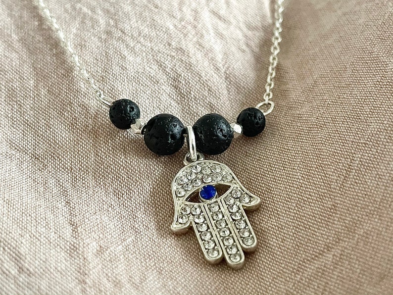 The Hasma Hand Silver Necklace