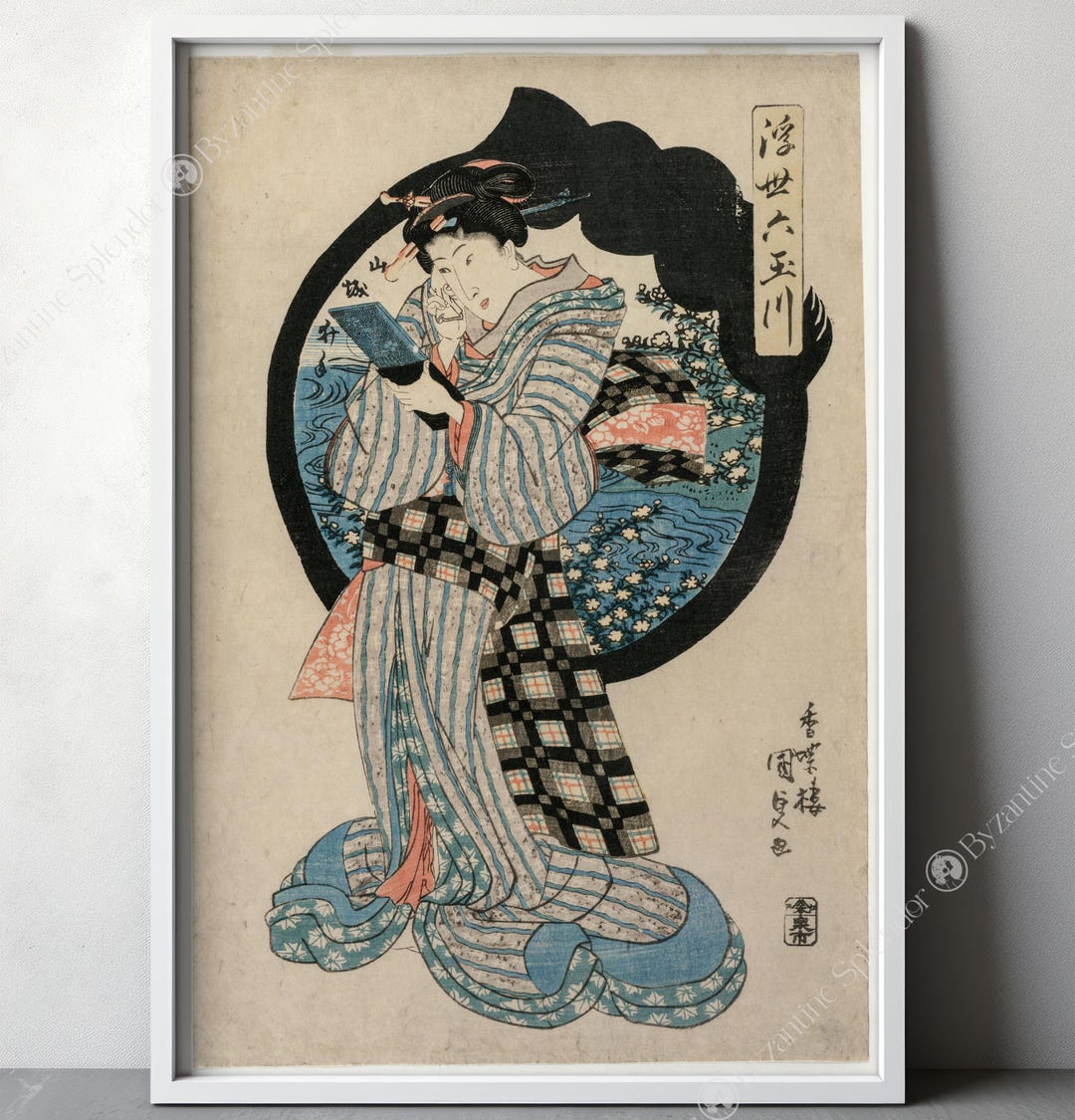 Vintage Japanese Geisha Art Print, 19th Century Wall Decor - Etsy