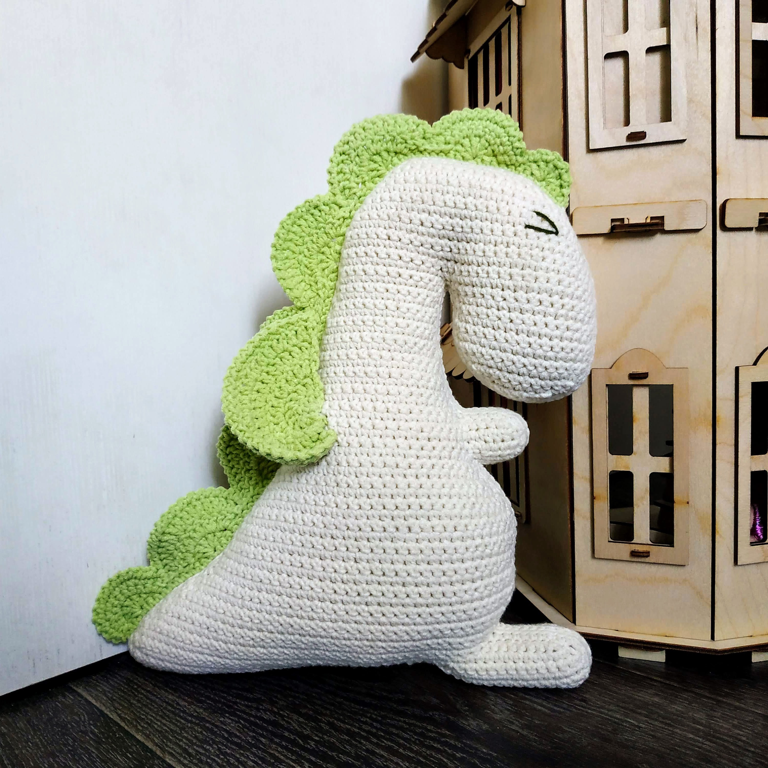 Crochet pattern decorative pillow Dinosaur. Throw pillow. PDF Etsy