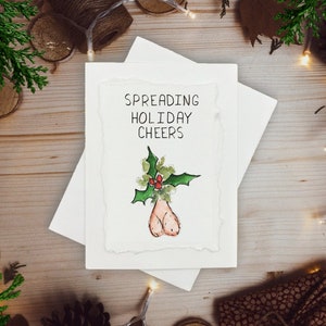 Kerstballen ı Feestdagen verspreiden ı Grappige kerstkaarten Echtgenoot ı Vuile grappige handgemaakte kerstkaart