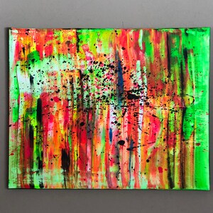 NEON Abstract Canvas Art Modern Painting