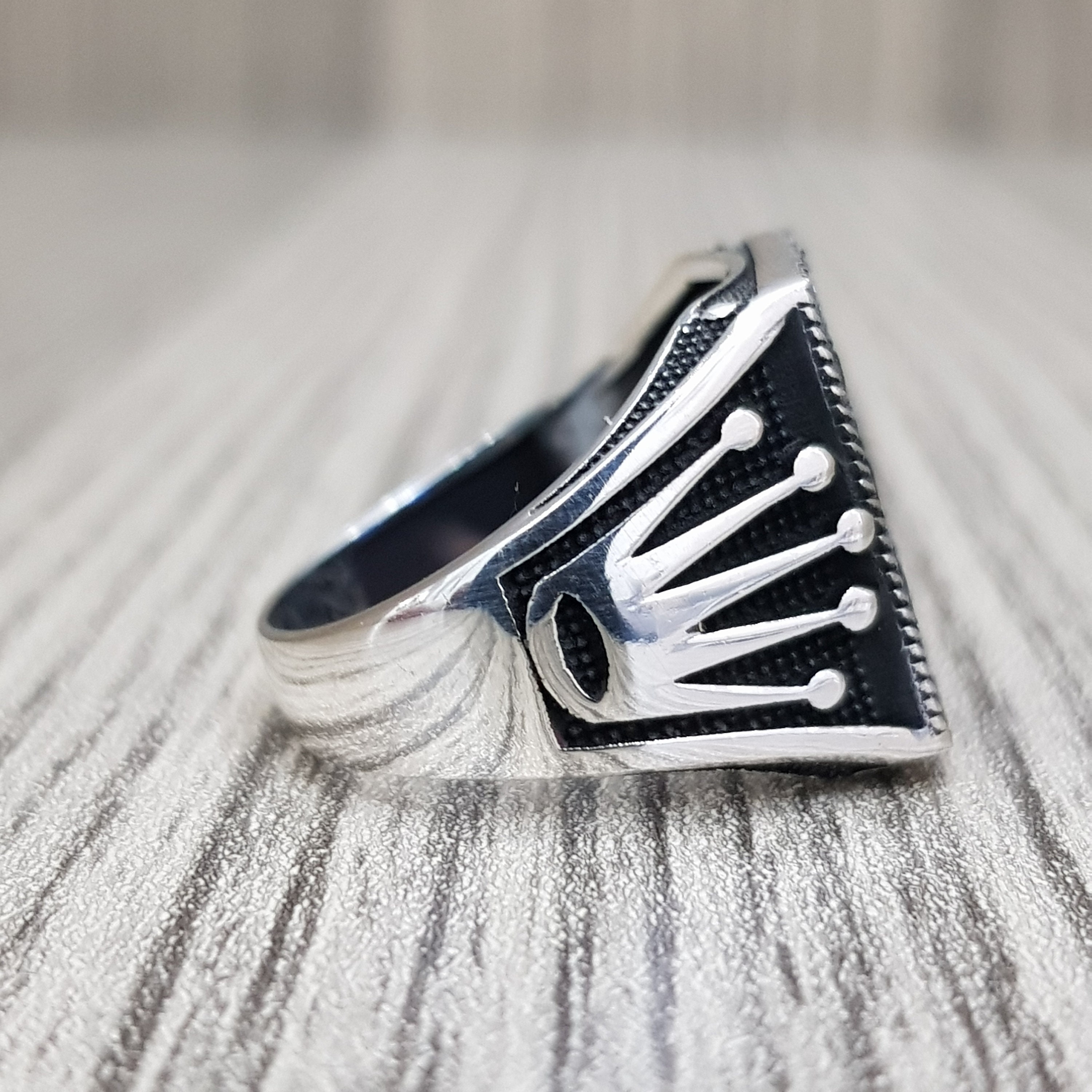 Solid Sterling Silver 925. Men's Boy's Ring Gift Etsy