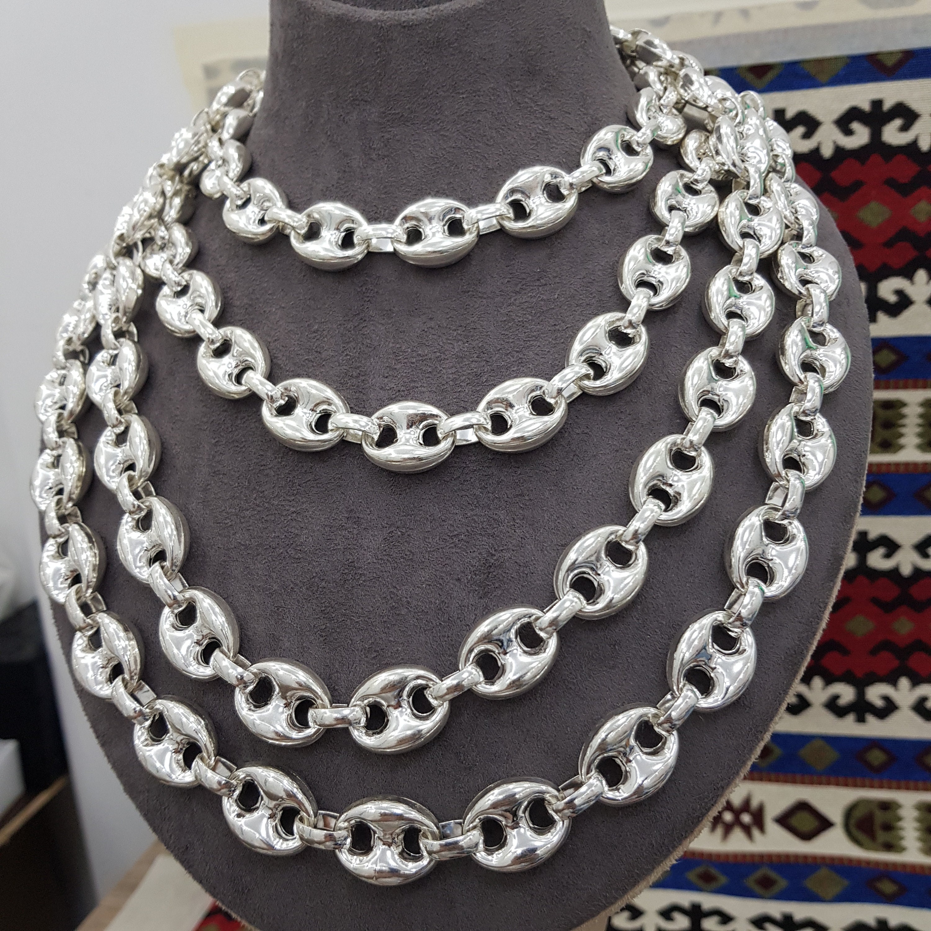 Bicolore Chunky Large Decorative Chain (2 Lengths), 30cm