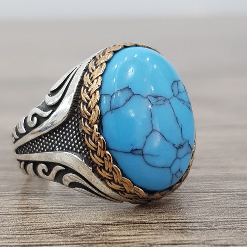 Sterling 925K Silver Men's Ring Turkish Handmade Jewelry - Etsy