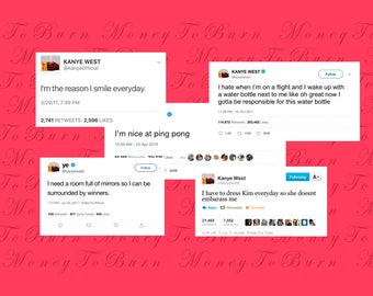 Kanye Funny Tweets Stickers