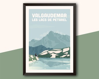 Affiche Valgaudemar - Les lacs de Petarel