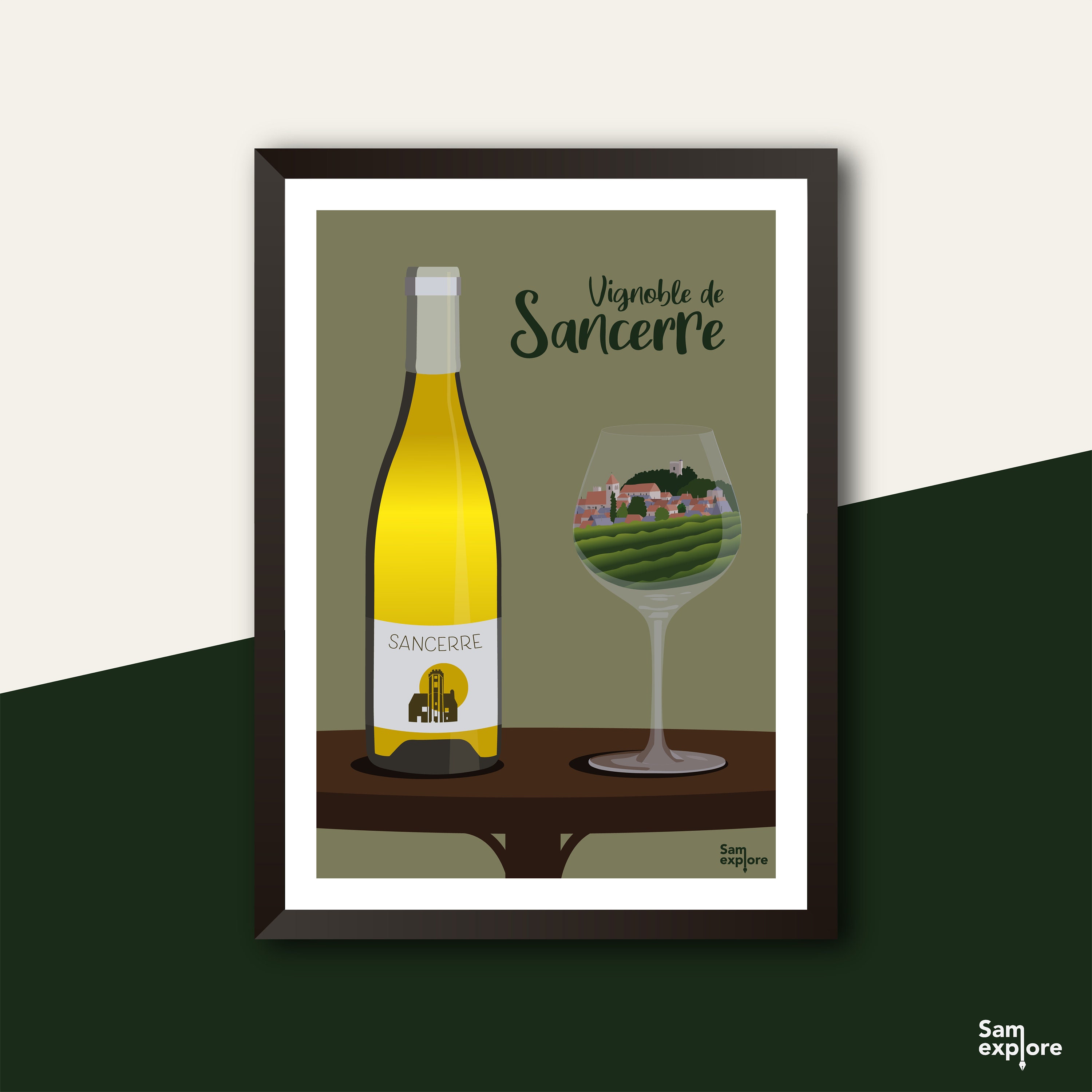 Affiche Vignoble de Sancerre