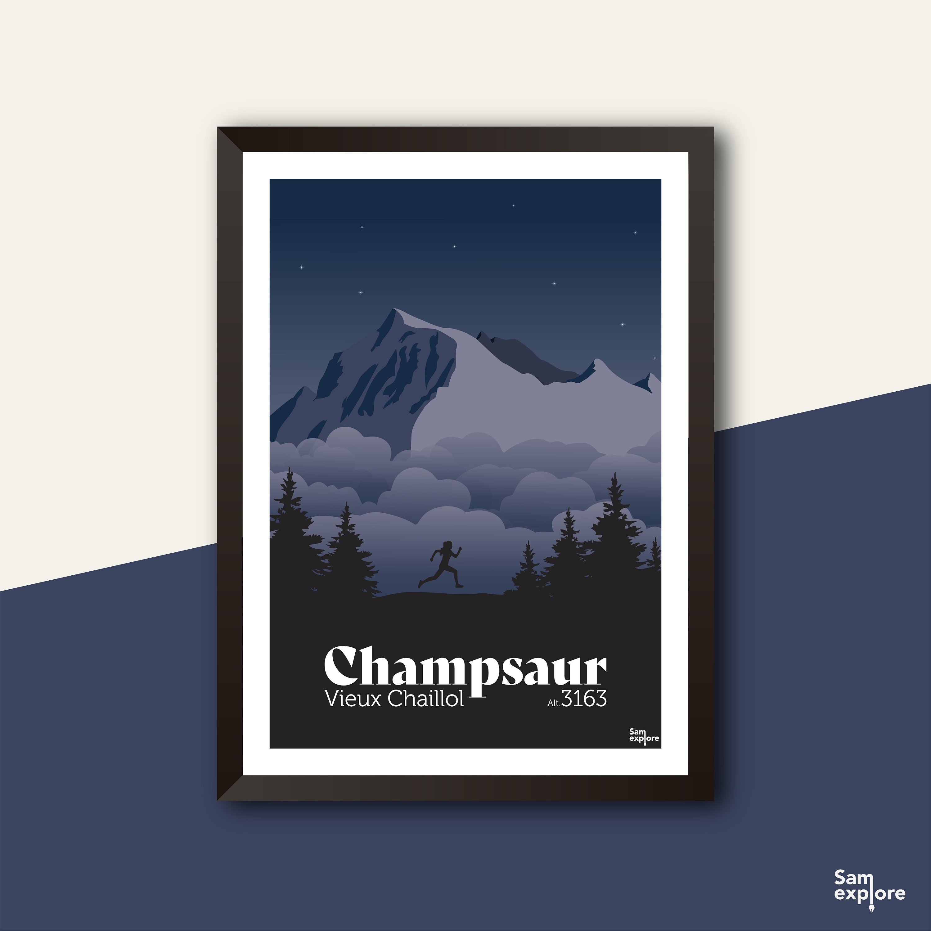 Affiche Champsaur - Vieux Chaillol