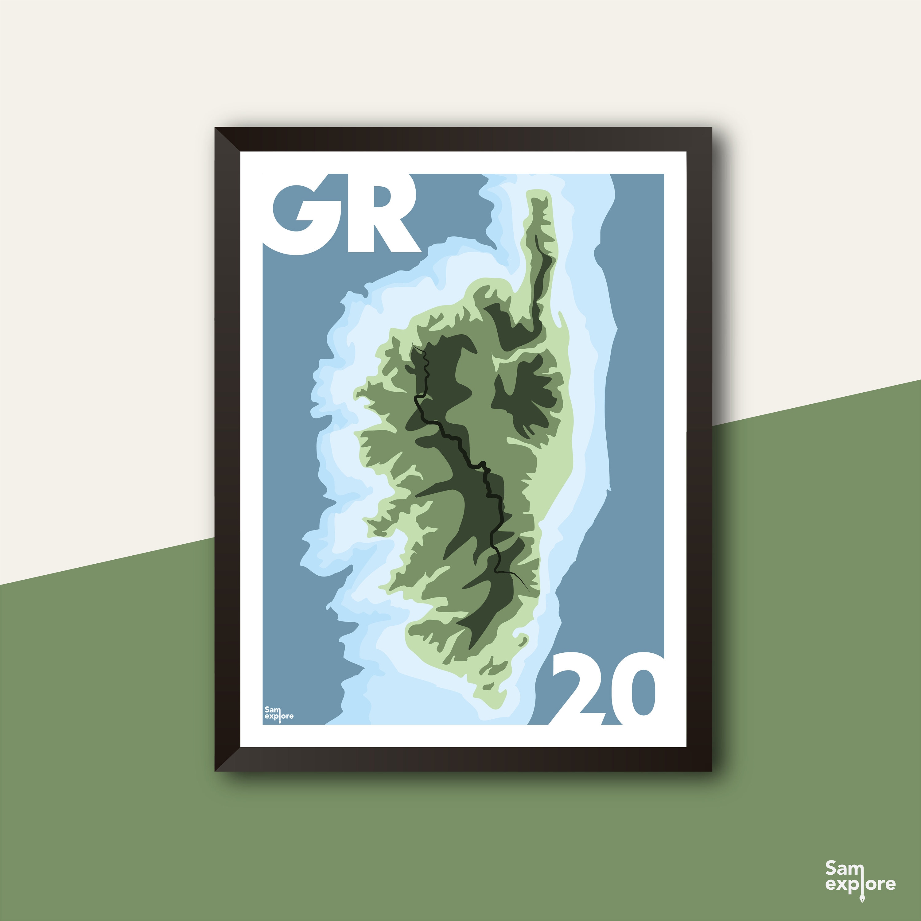 Affiche Corse - Gr20