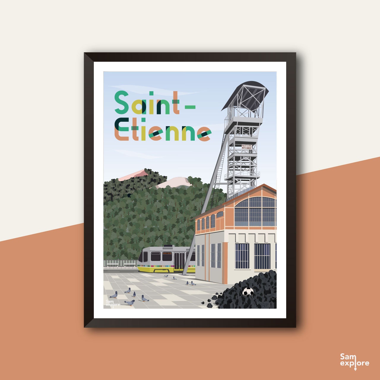 Affiche Saint-Etienne
