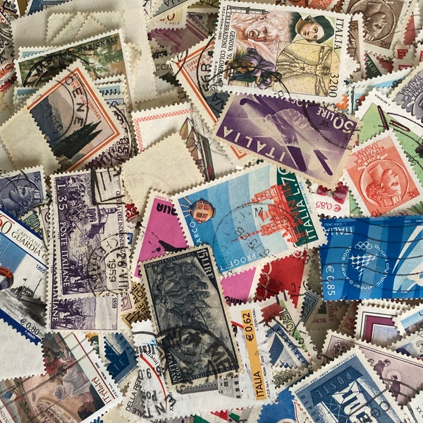 Timbres-poste ITALIE, y compris vintage. Récupérez/Fabriquez des déchets. Choisissez une taille de paquet