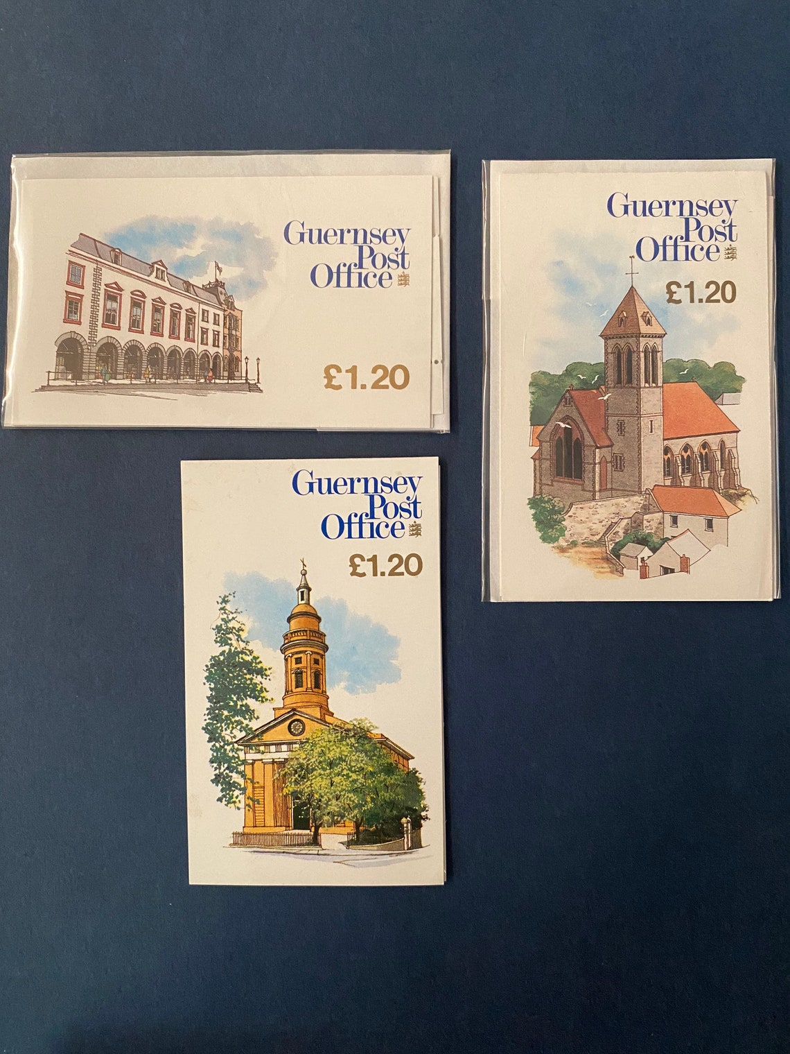 Guernsey Mint postage stamp booklets. X 3. Etsy
