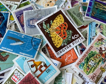 Extra Large WORLDWIDE postage stamps. Collect/Craft/Junk/Kids crafts. Pack 25