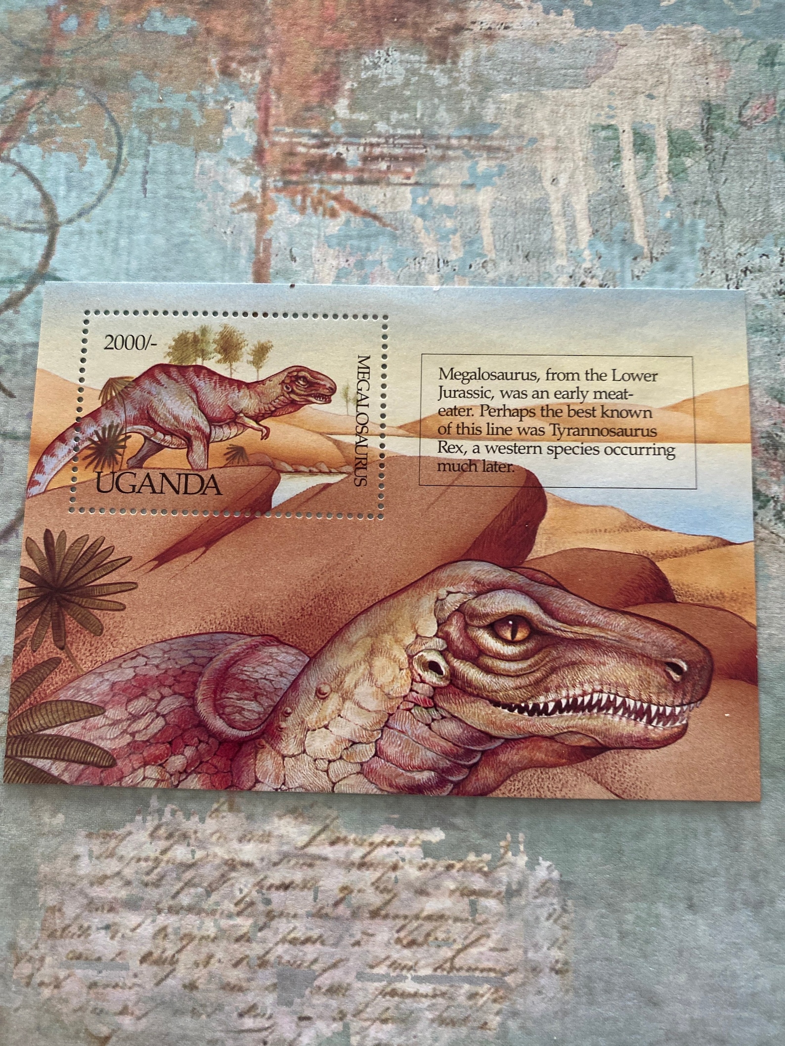 Dinosaur Postage Stamps. MNH. Etsy