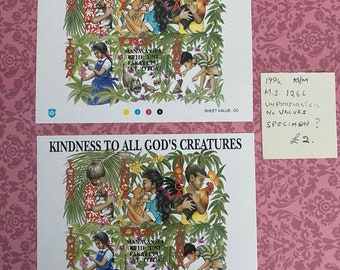 Kindness to all gods creatures. Miniature sheets.