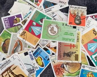 ZAIRE  Selection of used postage stamps. Vintage to modern. Pack 20