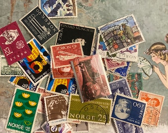 NORWAY (Norge) postage stamps including vintage. Collect/Craft junk Pack 20