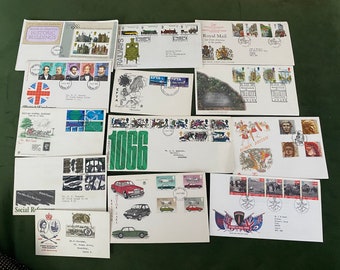 First Day Covers. GB Royal Mail Pack of 13 FDC collectable