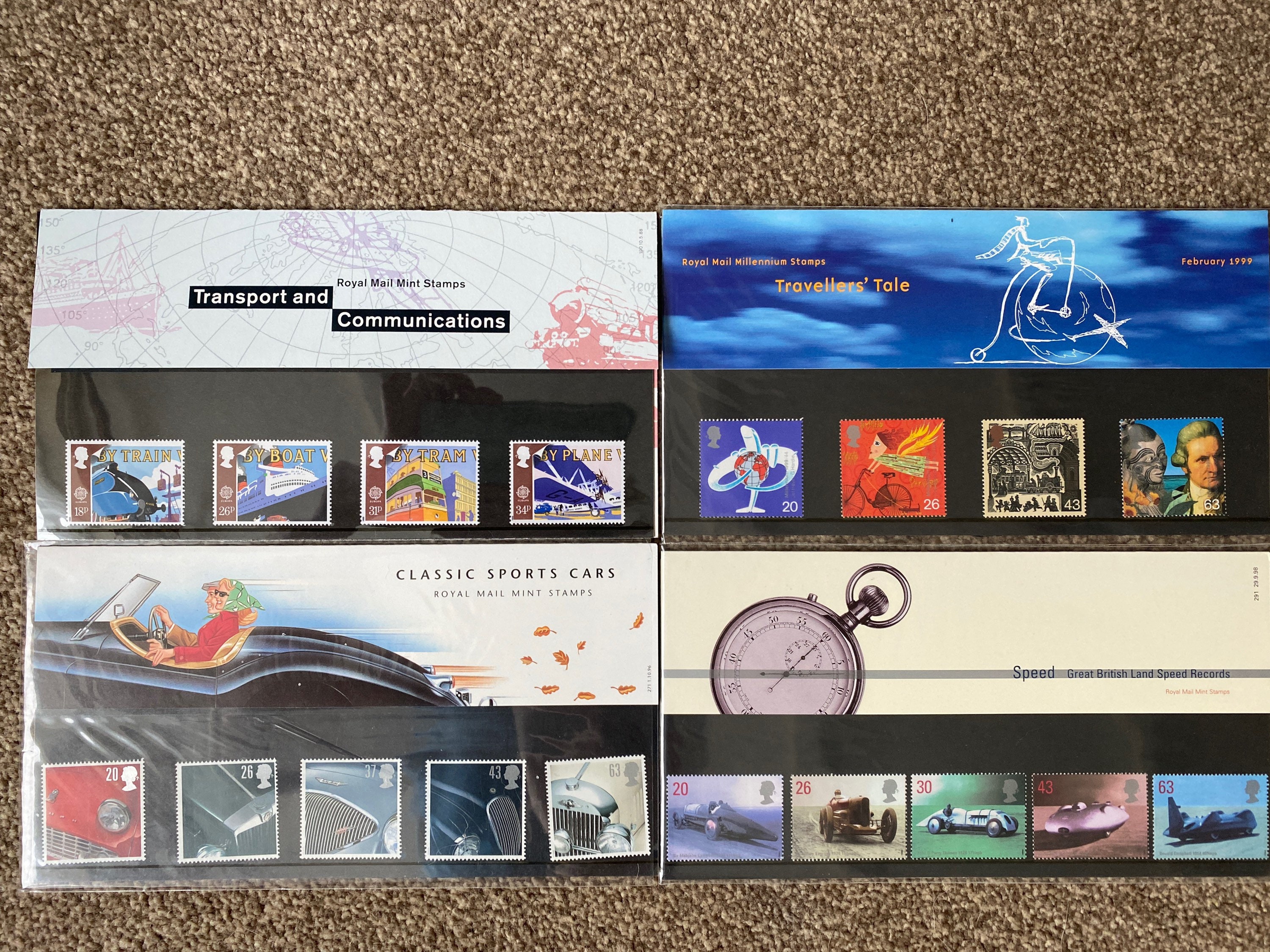 TRAVEL Royal Mail Presentation pack bundle. Etsy